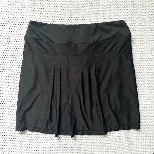 Peter Millar  Black E4 Wicking Athletic Tennis Skort Skirt Built In Shorts Small