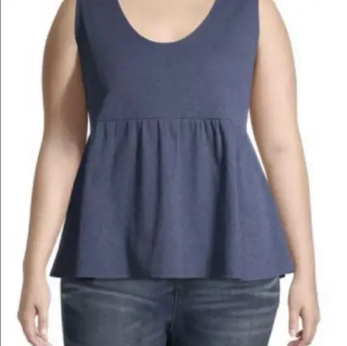 Terra & Sky COPY - Womens Smock Style Tank Top size 2X 20W-22W blue Smock New