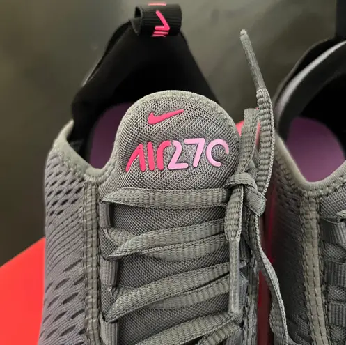 Nike New  Air Max 270 GS Smoke Grey Hyper Pink