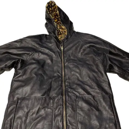 Vintage Marc Mattis Women’s Black Leather Jacket Double