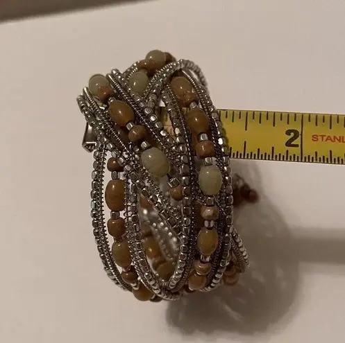 Women’s Chunky Stretchy Bracelet Cuff Beaded Multi Color