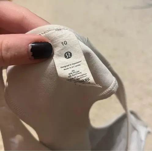 Lululemon  ebb to train bra white size 10