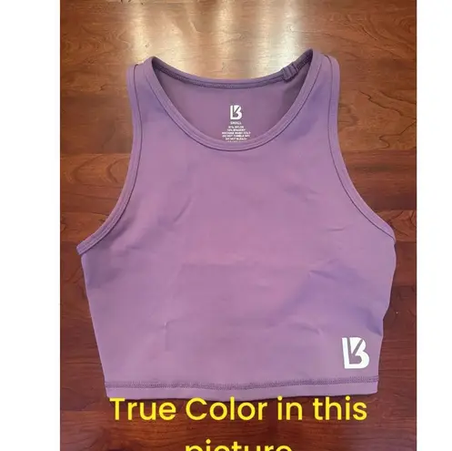 Buff Bunny Small Purple Cropped Tank Top