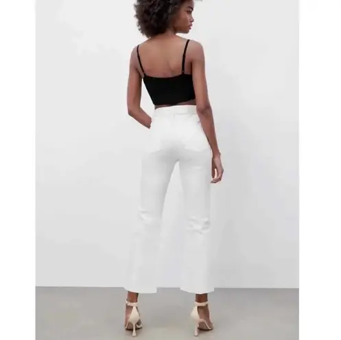 ZARA high waisted mini flare jeans