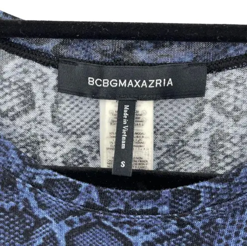 BCBGMAXAZRIA Snakeskin Long Sleeve Shirt