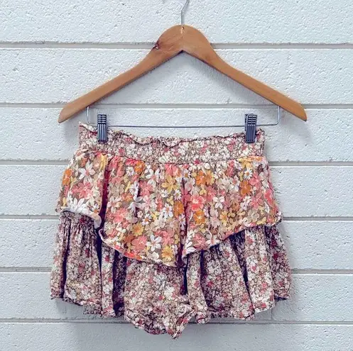 American Eagle  Outfitters Floral Ruffle Skort S