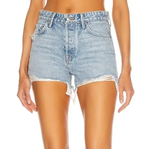 GRLFRND The Helena High Rise Cut Off Jeans Shorts Newport frayed Raw hem Size 30