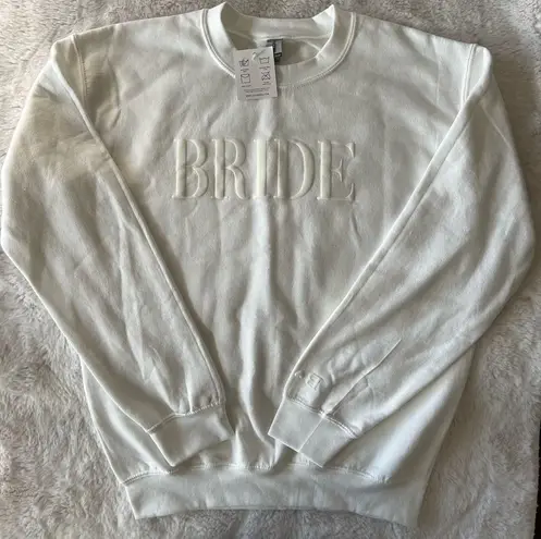 BRIDE Crewneck Sweatshirt White