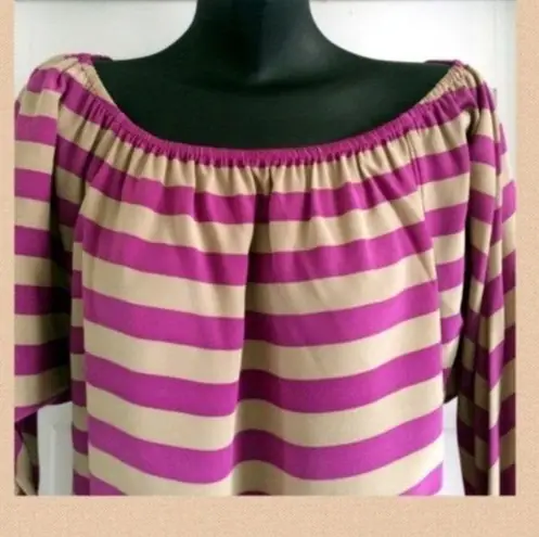 BCBGMAXAZRIA  Striped Cropped Top Size S