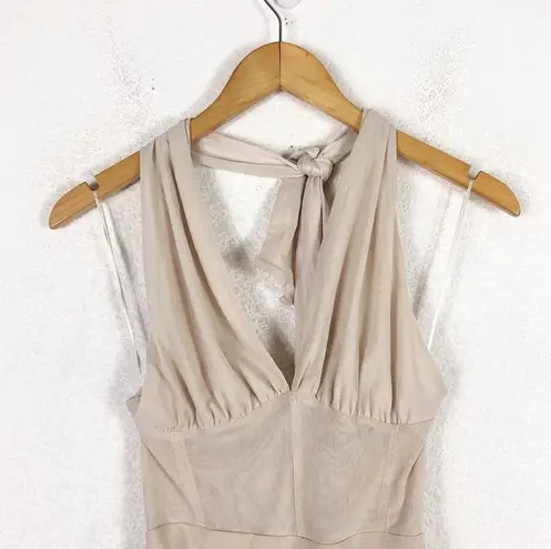 ZARA  Draped Tulle Mini Dress Size Small Halter Two Way Corset Stretch Cocktail