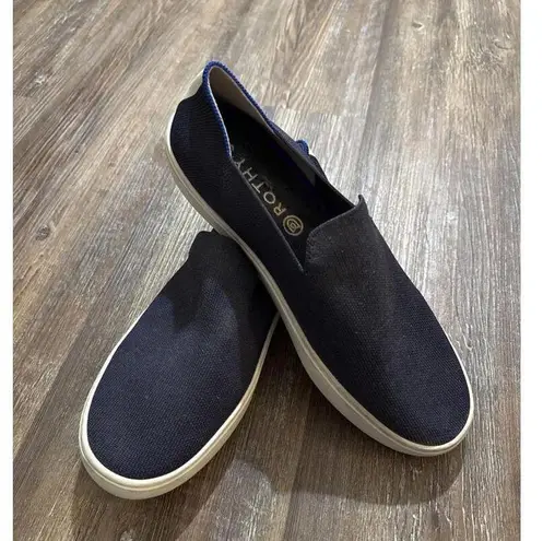 Rothy’s ORIGINAL Navy Knit Business Casual Quiet Luxury Minimalist Sneakers 9.5 Blue