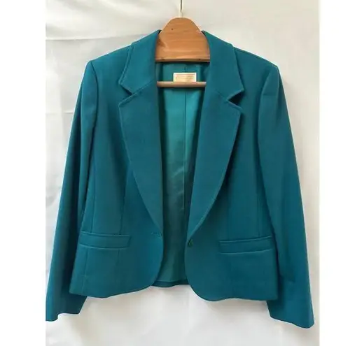 Pendleton Vintage Teal Green Blazer Size 12
