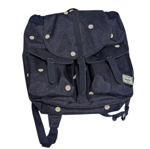 Herschel Supply Company Herschel Supply Co Dawson Backpack Navy Blue Polka Dot White School Nautical