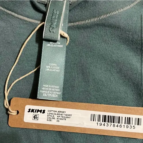 SKIMS Cotton Jersey Long Sleeve T-Shirt XS