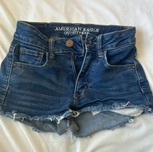 American Eagle Outfitters High Rise Super Stretch Jean Shorts