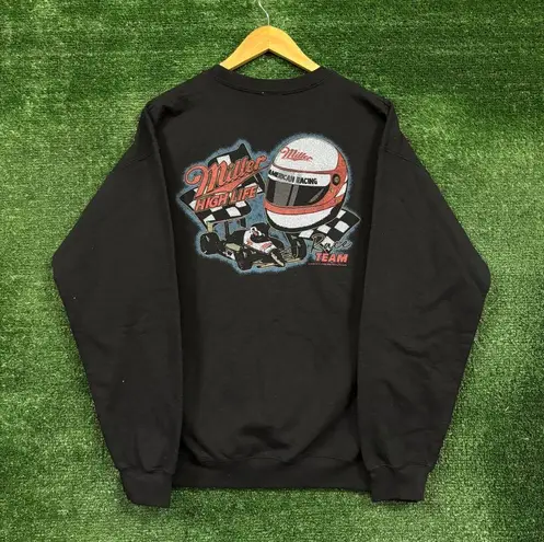 Junkfood Miller High Life Beer Race Team Oversized Crewneck Sweater M thumbnail 1