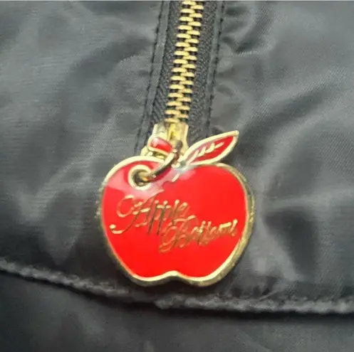 Apple Bottoms Vintage Black Shoulder Zipper Pouch/Bag