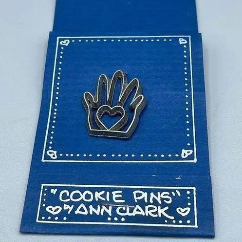 The Vermont Collection Pewter Cookie pin by Ann Clark. Silver