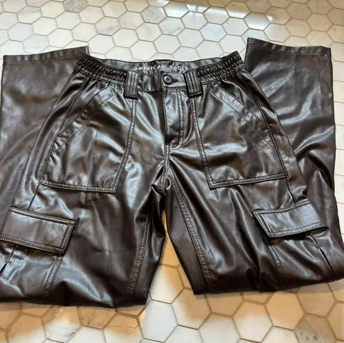 American Eagle Leather Cargo Pants