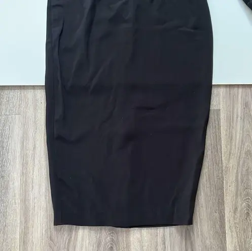 NWOT Sergio Hudson x Target Strong Shoulder Body con Black Midi Dress XS