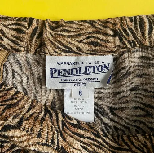 Pendleton Vintage Tiger Print Floral Tank Top & Skirt Matching Set