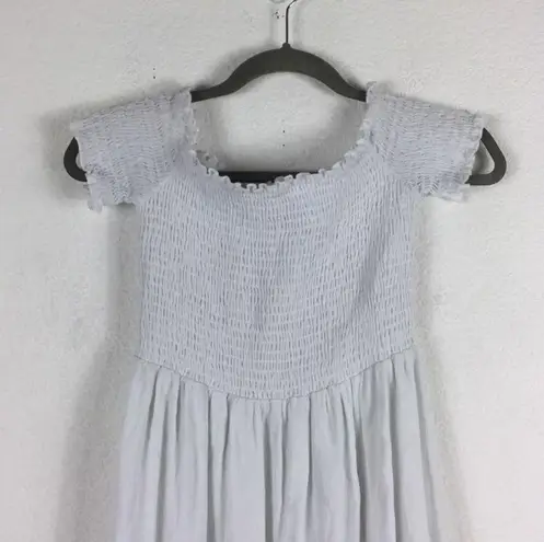 Show Me Your Mumu  Dolly Smocked White Mini Dress Medium