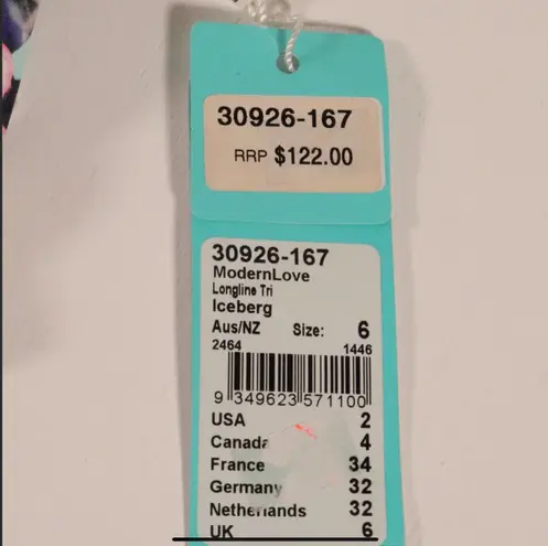 Seafolly NWT X Revolve Modern Love Longline Tri Bikini Top