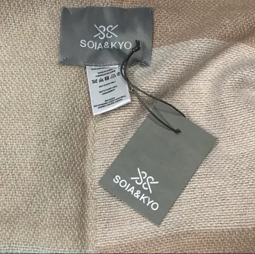 SOIA & KYO Woven Scarfigan Cardigan Wrap Scarf