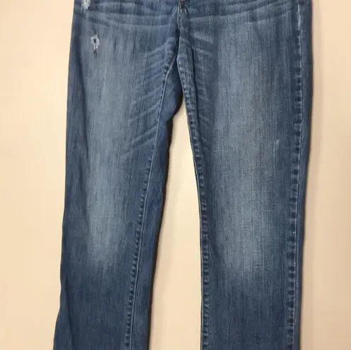 Abercrombie & Fitch  medium wash boot cut denim jeans size 6 long