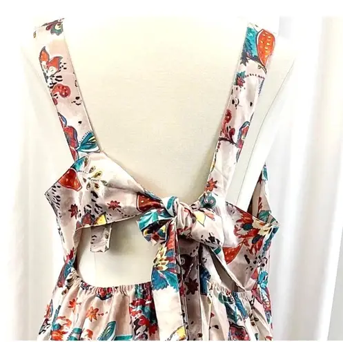 Stitchdrop Womens L Maui Paisley Sunset Maxi Dress Satin Tropical Summer Cottage Size L