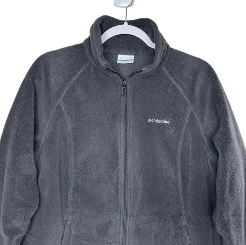 Columbia  Women's Black Fleece Full Zip Closure Jacket Zipper Pockets Size Large