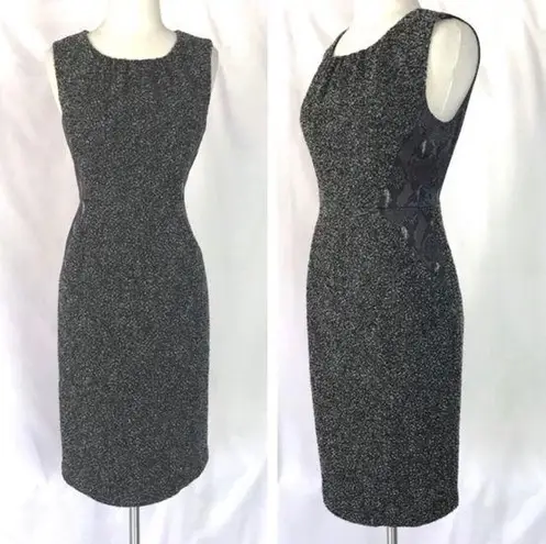 Elie Tahari Virgin Wool Tweed Sheath Dress