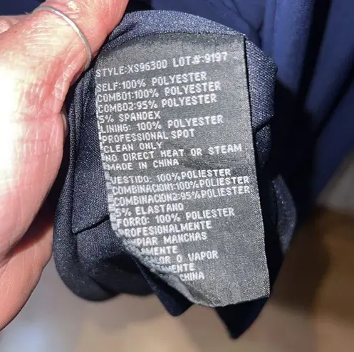 XScape Strapless Beaded Maxi Dress with Fishtail Train Women size 4