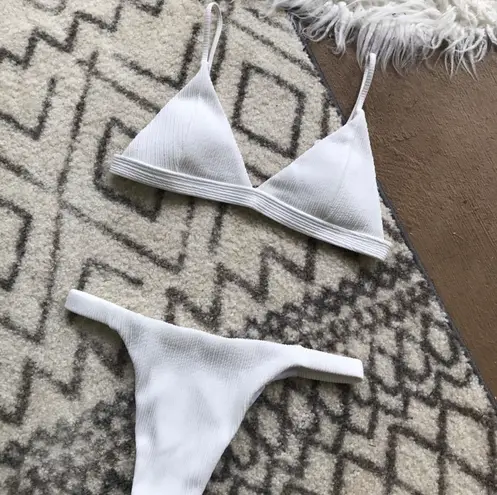 White Bikini Set Size M