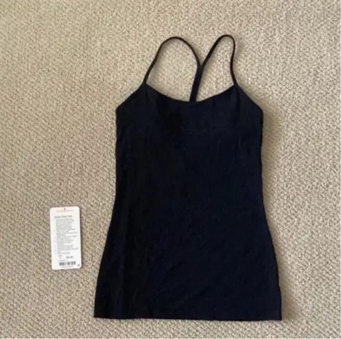 Lululemon  Power Pose Tank Top with Shelf Bra Black A/B Cup Luon Size 4 EUC thumbnail 6