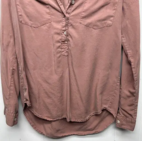 Thread and Supply  1/2 Button Long Sleeve Women's Shirt Size Medium