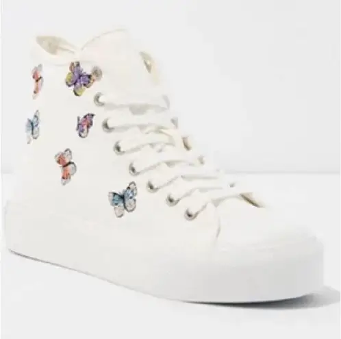 American Eagle AE Butterfly Canvas Platform Sneaker