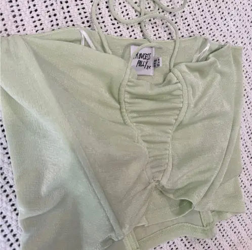 Princess Polly Princess Poly Light Green Halter Corset Top