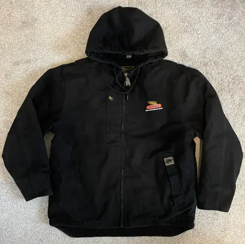 Dekalb Hooded Waterproof Canvas Coat Black Size L