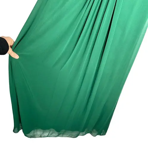 Dessy Collection Discontinued Hunter Green Long Formal Dress Size 8 Style # 2907