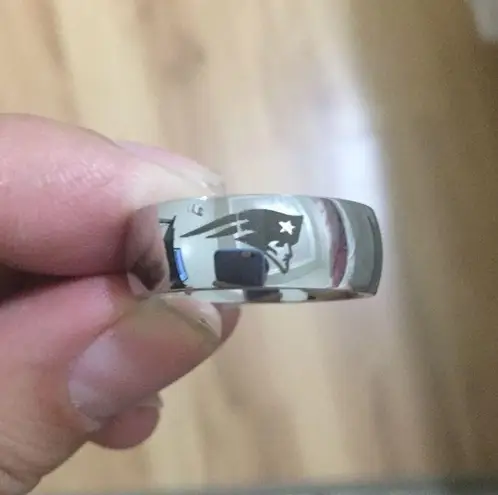 Silver Arc New England Patriots Ring