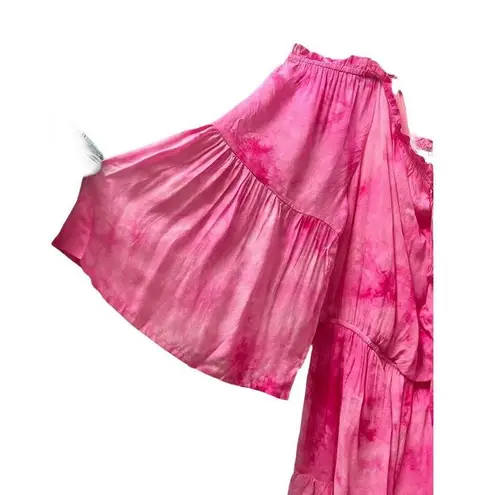 Andrée Andree By Unit Romper Womens Plus 3X Pink Tye Dyed Off Shoulder Fairy