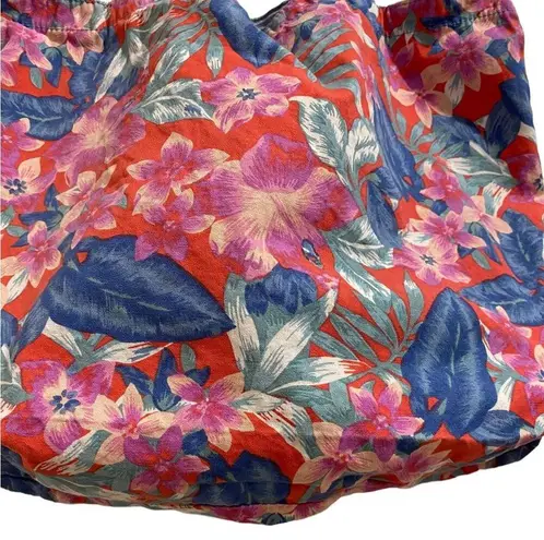 American Eagle  Outfitters Red Floral Tote Bag