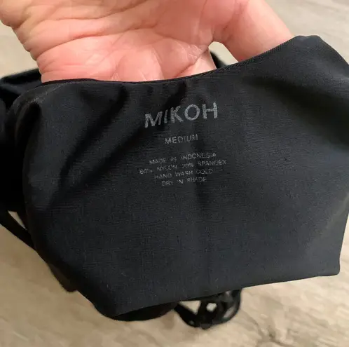 Mikoh Black Crisscross One Prices Bikini M