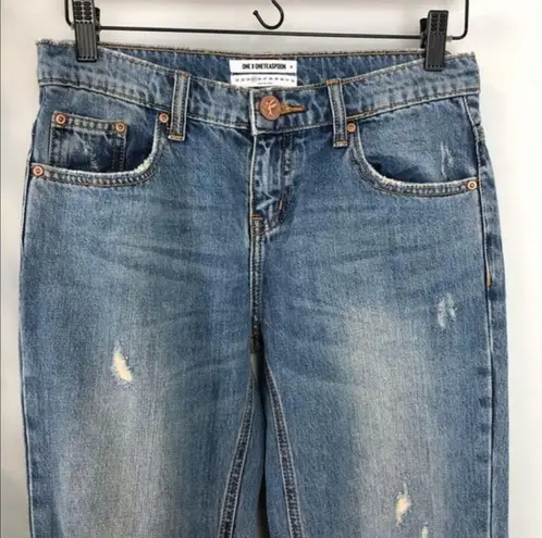 One Teaspoon NEW  Blue Buoy Awesome Baggies Jeans Sz 25 Ripped Booty Flirty