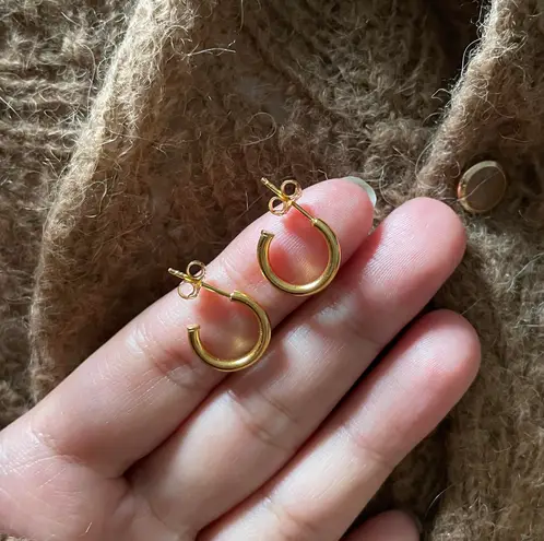 so cute!13mm C hoop/extra Thick Gold Layer