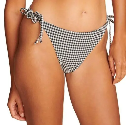 ANDIE NWT Swim The String Bottom Bikini Textured Gingham Size XL NEW