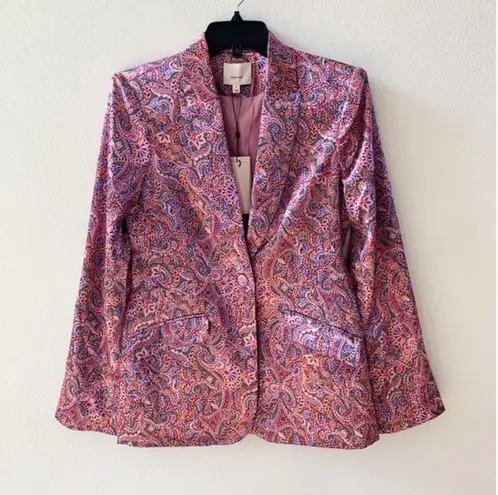 Cinq à Sept Cinq a Sept Estelle Paisley Satin Blazer