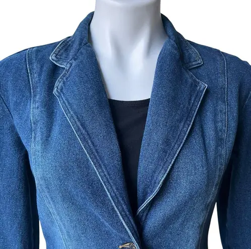 Newport News Jeanology Vintage 90’s/Y2K Denim Jacket, Sz 4