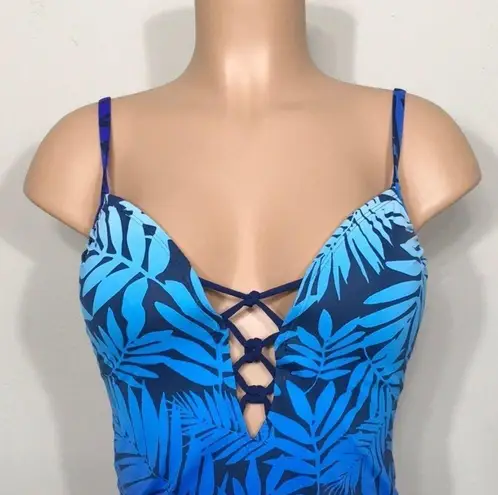 Bleu Rod Beattie Push up Plunge laces tankini set. NWT